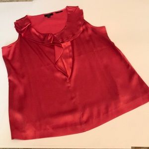 Talbots blouse pink silk sleeveless 2P